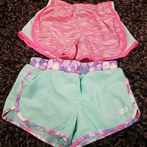Little gals running shorts.